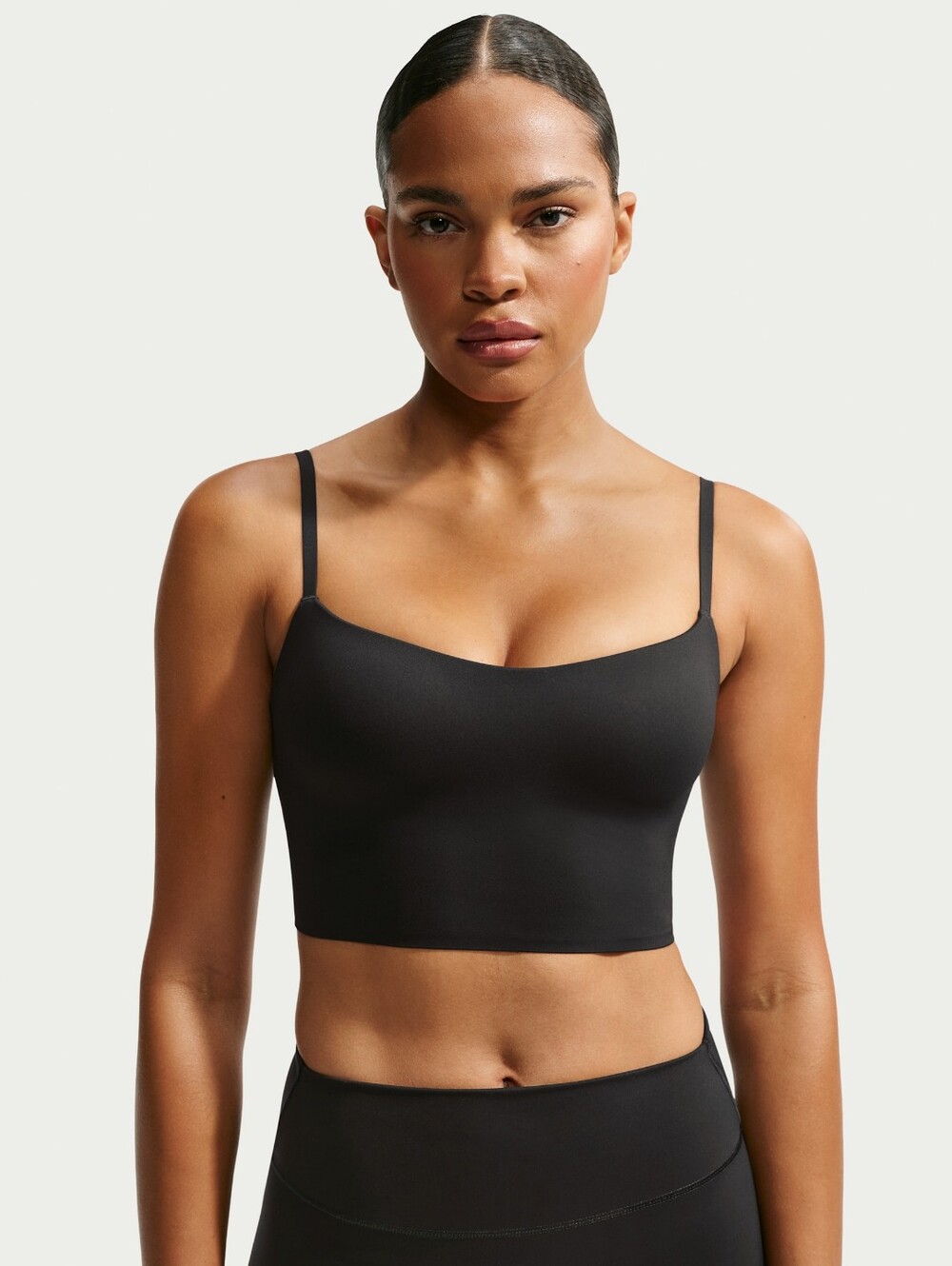 Nike SKIMS Matte Cami Bra M Black Sports Tank Top Bra Athletic Active Wear
